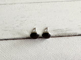 8mm Vampy Red Circle Studs