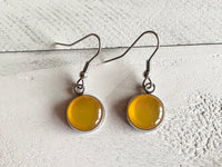 Yellow Circle Dangles