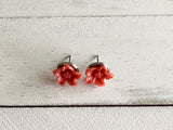 Coral Lily Studs