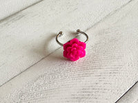Bright Pink Succulent Ring