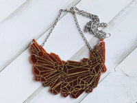 Handmade Resin Necklace - Fall Crystal