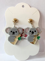 Acrylic Earrings - Koalas
