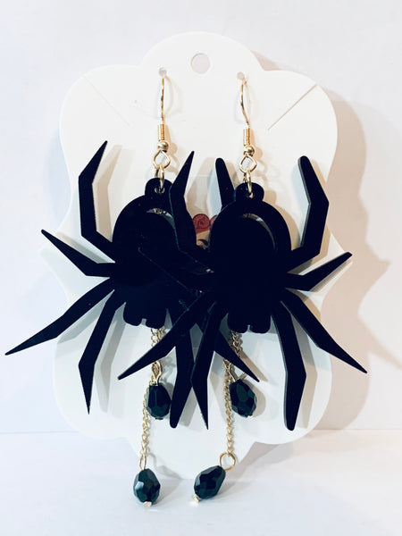 Acrylic Earrings - Spiders