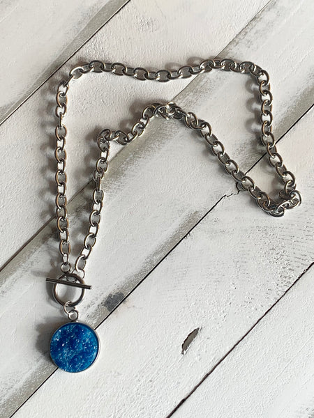 Handmade Druzy Toggle Necklace