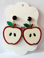 Acrylic Earrings - Apples