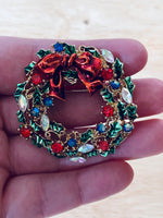 Holiday Brooch - Christmas Wreath